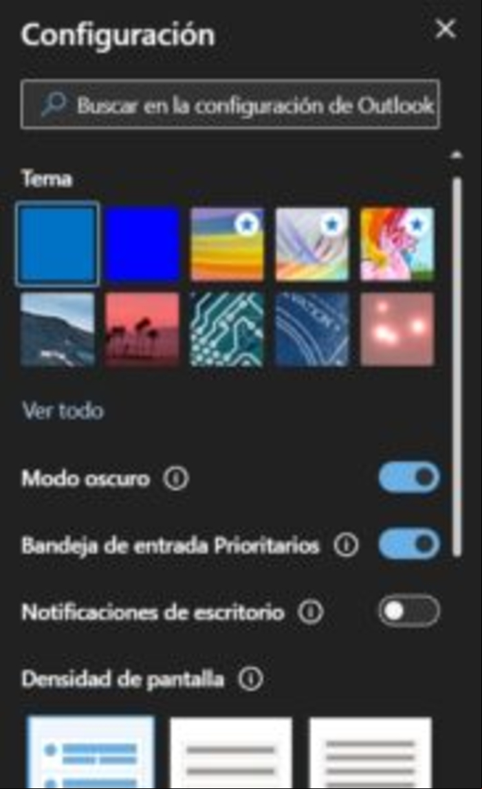 Cómo activar el modo oscuro en Hotmail / Outlook.com - Activar el modo oscuro en PC