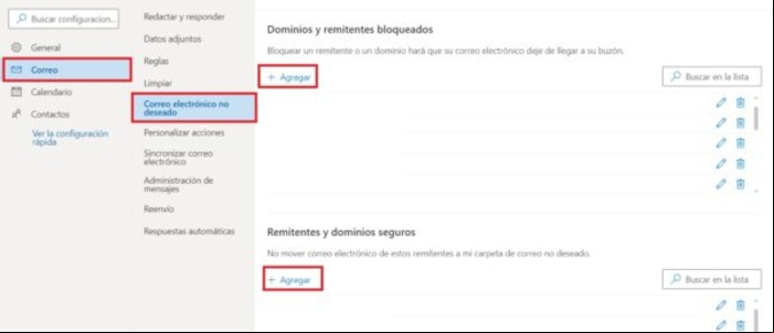 Cómo bloquear a un correo electrónico (remitente) en Hotmail (Outlook.com) - Cómo crear una lista de remitentes seguros