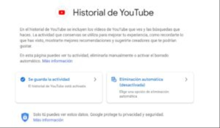 Cómo borrar mi historial de Youtube - Borrar el historial de YouTube desde el PC