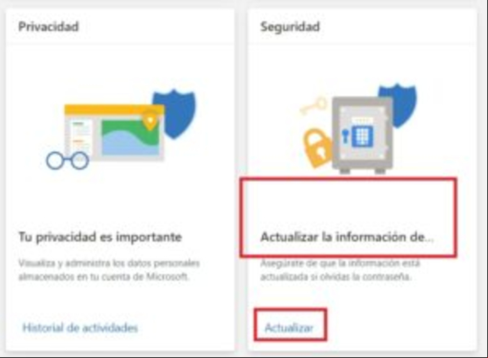 Cómo cambiar el correo alternativo o de recuperación en Hotmail (Outlook) - Cambiar el correo alternativo en Outlook desde el escritorio
