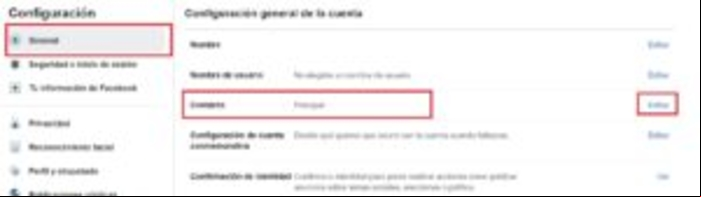Cómo cambiar el correo de Facebook - Versión nueva de Facebook