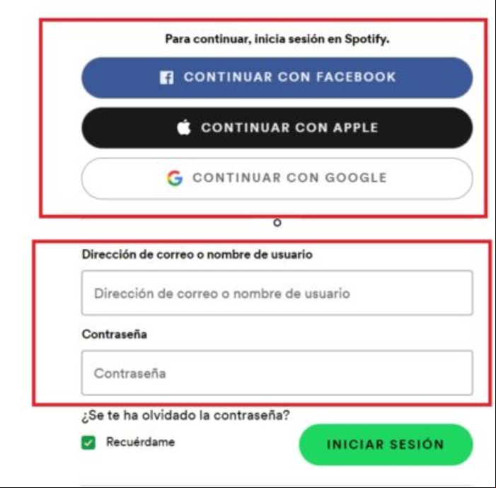 Cómo cambiar la contraseña de Spotify - Cambiar contraseña de Spotify desde un navegador web 