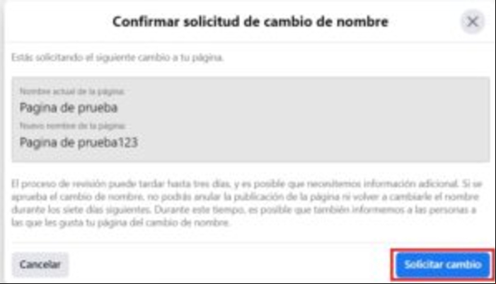 Cómo cambiar nombre de una página en Facebook - Cambiar el nombre de una página en Facebook desde PC