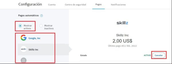 Cómo cancelar o anular un pago de Paypal - Cancelar un pago automático desde Paypal
