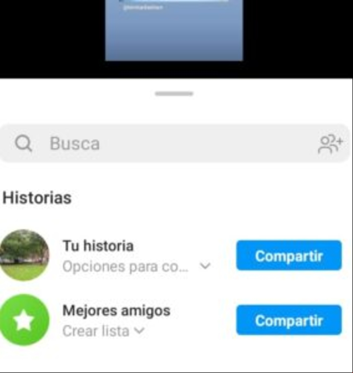Cómo compartir historias/Stories en Instagram - Compartir historias desde el móvil
