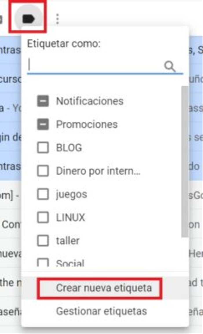 Cómo crear carpetas en Gmail y hacer que los correos lleguen a esas carpetas (reglas) - Crear carpetas en Gmail desde PC