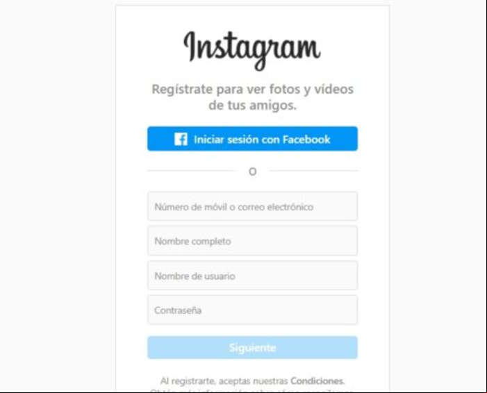 Cómo crear una cuenta o registrarse en Instagram - Crear cuenta de Instagram desde un ordenador / PC 