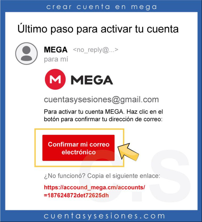 Cómo crear una cuenta o registrarse en Mega - Crear cuenta gratuita en Mega