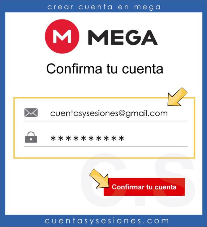 Cómo crear una cuenta o registrarse en Mega - Crear cuenta gratuita en Mega