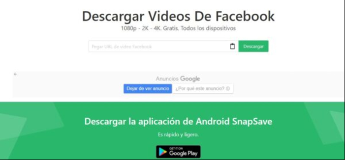 Cómo descargar o guardar videos de Facebook desde el móvil o PC - Descargar videos de Facebook desde la PC