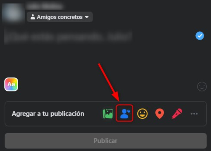 Cómo etiquetar personas o páginas en Facebook fácilmente - Etiquetar desde el ordenador