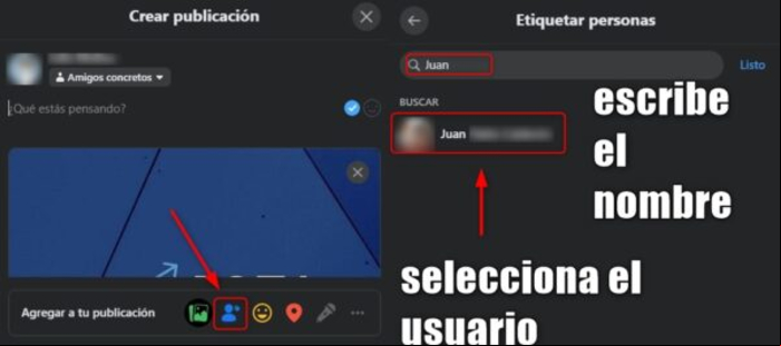 Cómo etiquetar personas o páginas en Facebook fácilmente - Etiquetar desde el ordenador