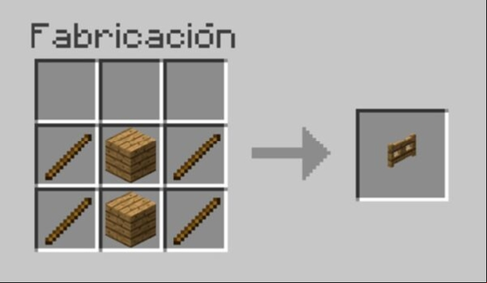 Cómo hacer o craftear una puerta de vallas en Minecraft - Puertas de valla