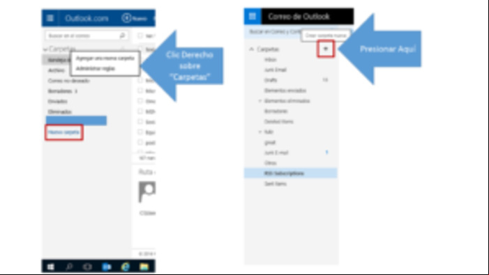 Cómo hacer que los correos recibidos lleguen a una carpeta específica en Hotmail (Outlook.com) - Crear carpeta específica en Hotmail / Outlook