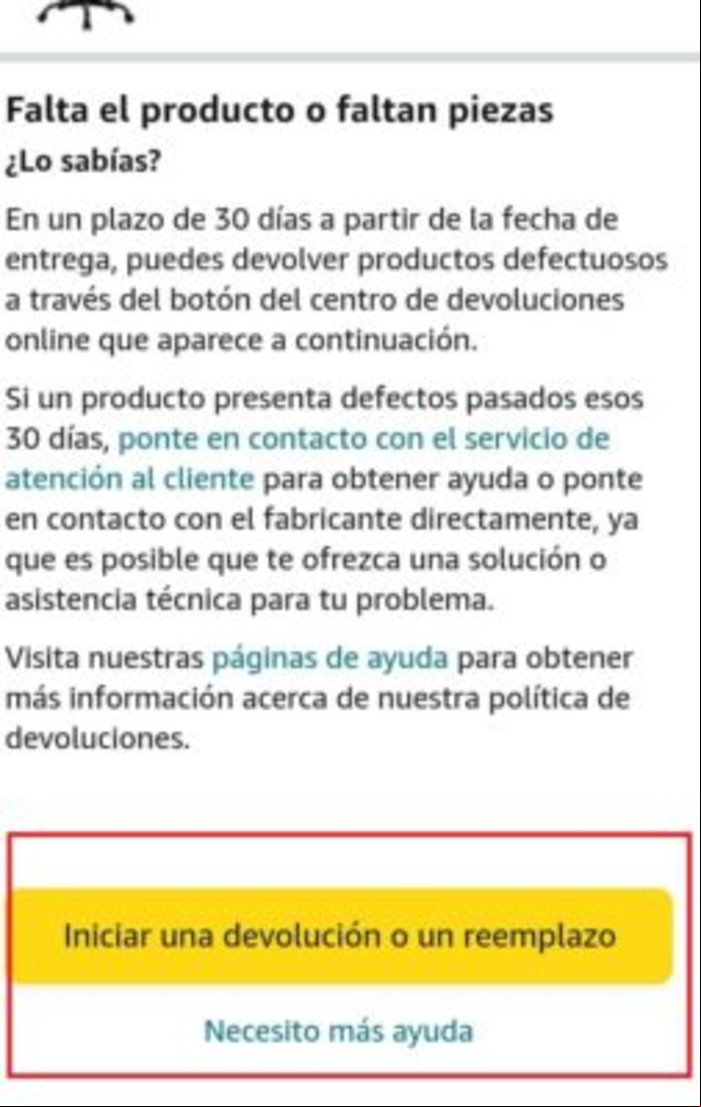 Cómo hacer una reclamación en Amazon - Reclamación en Amazon desde el móvil