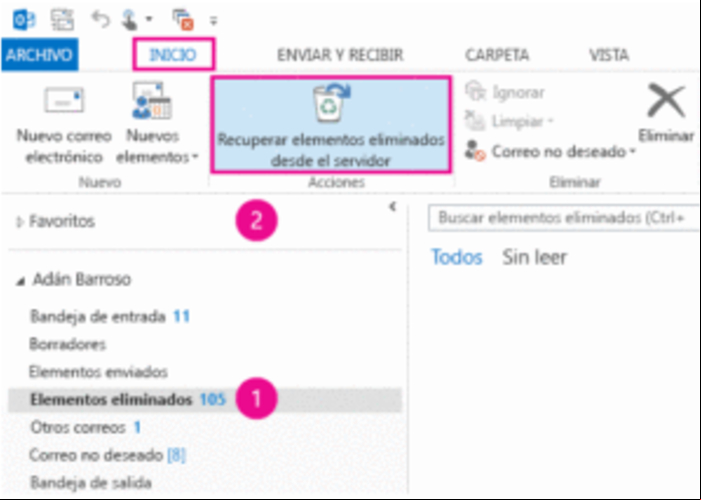 Cómo recuperar correos eliminados Hotmail (Outlook) - Recuperar un correo electrónico eliminado de Outlook