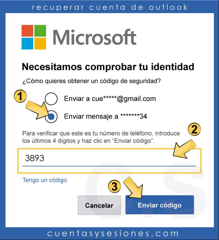 Cómo recuperar una cuenta de correo Outlook / Hotmail - Recuperar cuenta de correo de Outlook / Hotmail sin la contraseña 