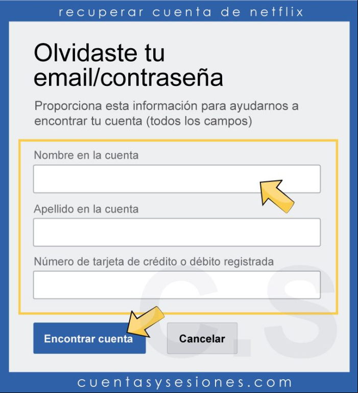 Cómo recuperar una cuenta de Netflix - Recuperar una cuenta de Netflix sin correo electrónico 