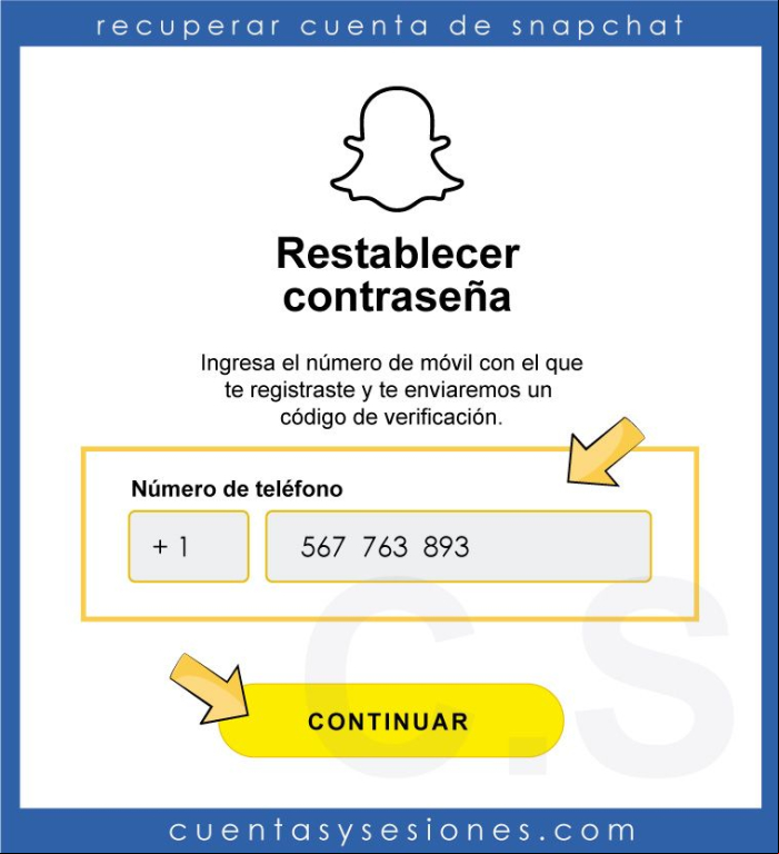 Cómo recuperar una cuenta de Snapchat - Recuperar cuenta de Snapchat desde un navegador web 