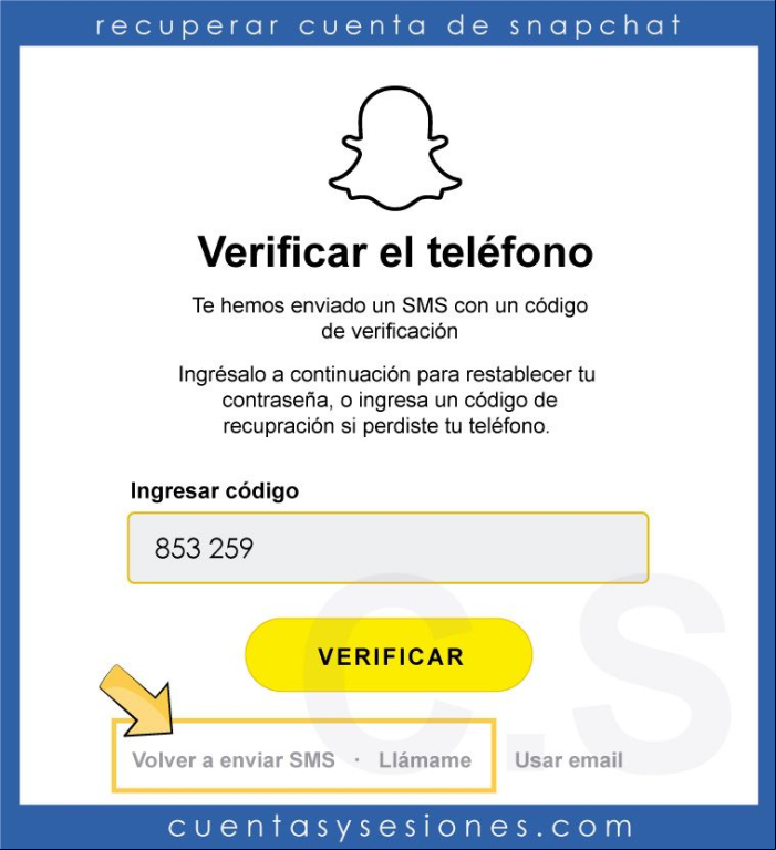 Cómo recuperar una cuenta de Snapchat - Recuperar cuenta de Snapchat desde un navegador web 