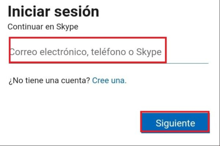 Iniciar sesión en Skype y entrar de forma segura - Iniciar sesión en Skype desde el navegador móvil 