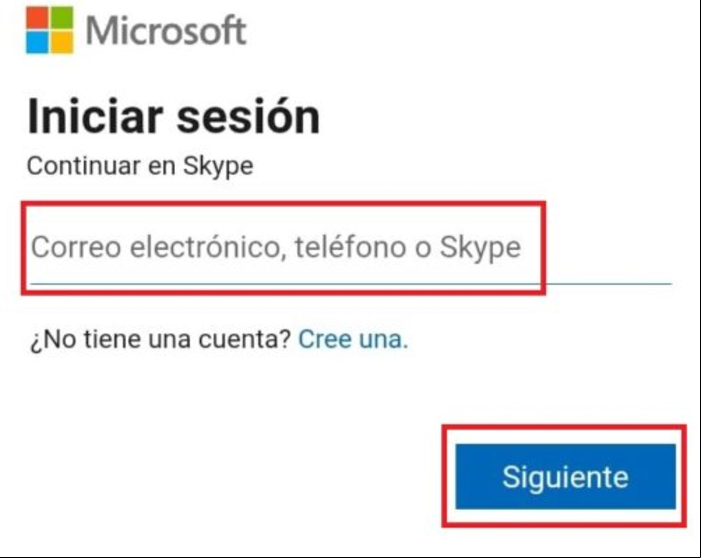 Iniciar sesión en Skype y entrar de forma segura - Iniciar sesión en Skype desde el navegador móvil 