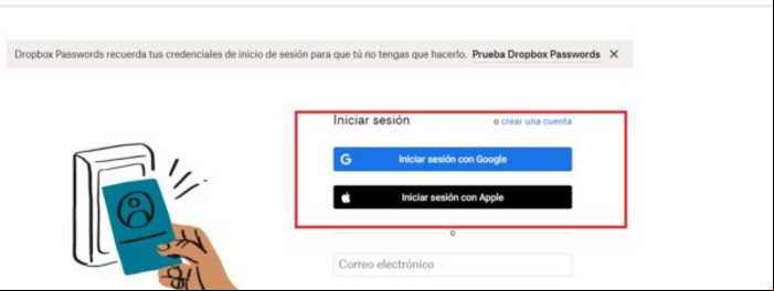 Iniciar sesión y entrar en Dropbox - Iniciar sesión en Dropbox desde un navegador web 
