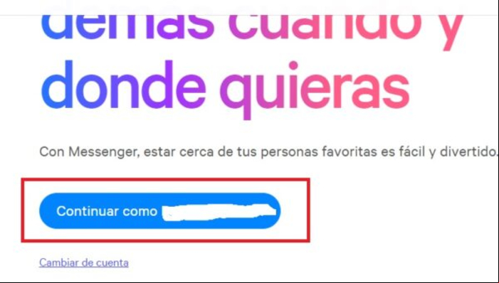 Iniciar sesión y entrar en Facebook Messenger - Iniciar sesión en Messenger desde Android / iOS